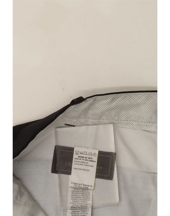 Marks & Spencer Mens Straight Regular Fit Suit Trousers W40 L33 Navy Blue