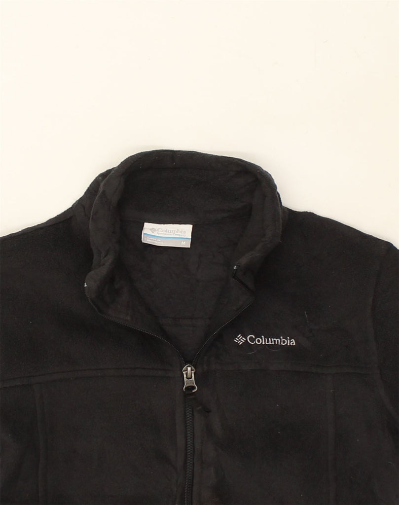 COLUMBIA Womens Fleece Jacket UK 12 Medium Black Polyester | Vintage Columbia | Thrift | Second-Hand Columbia | Used Clothing | Messina Hembry 