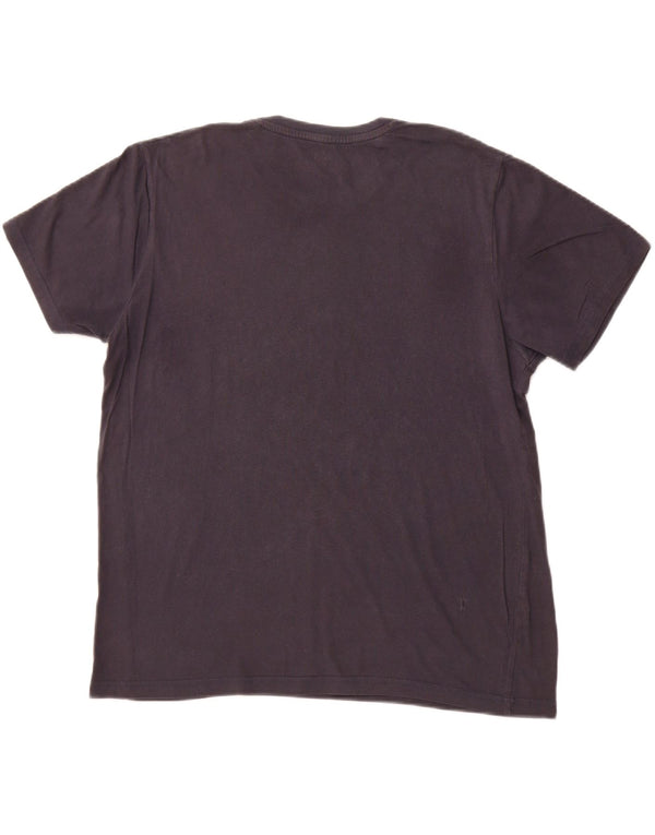 ALPHA INDUSTRIES Mens Graphic T-Shirt Top XL Navy Blue