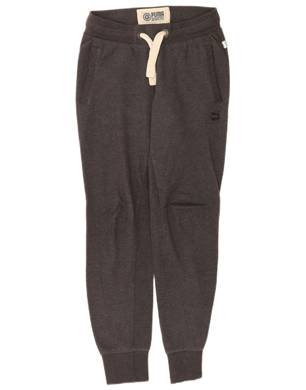 Puma Womens Tracksuit Trousers Joggers UK 8 Small Grey Cotton