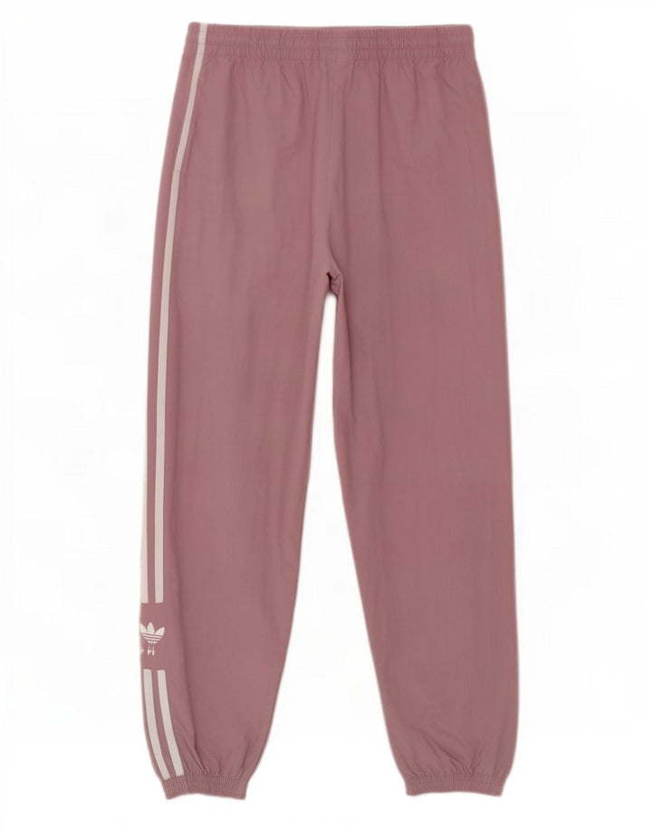 Adidas Womens Tracksuit Trousers UK 14 Medium Purple Nylon