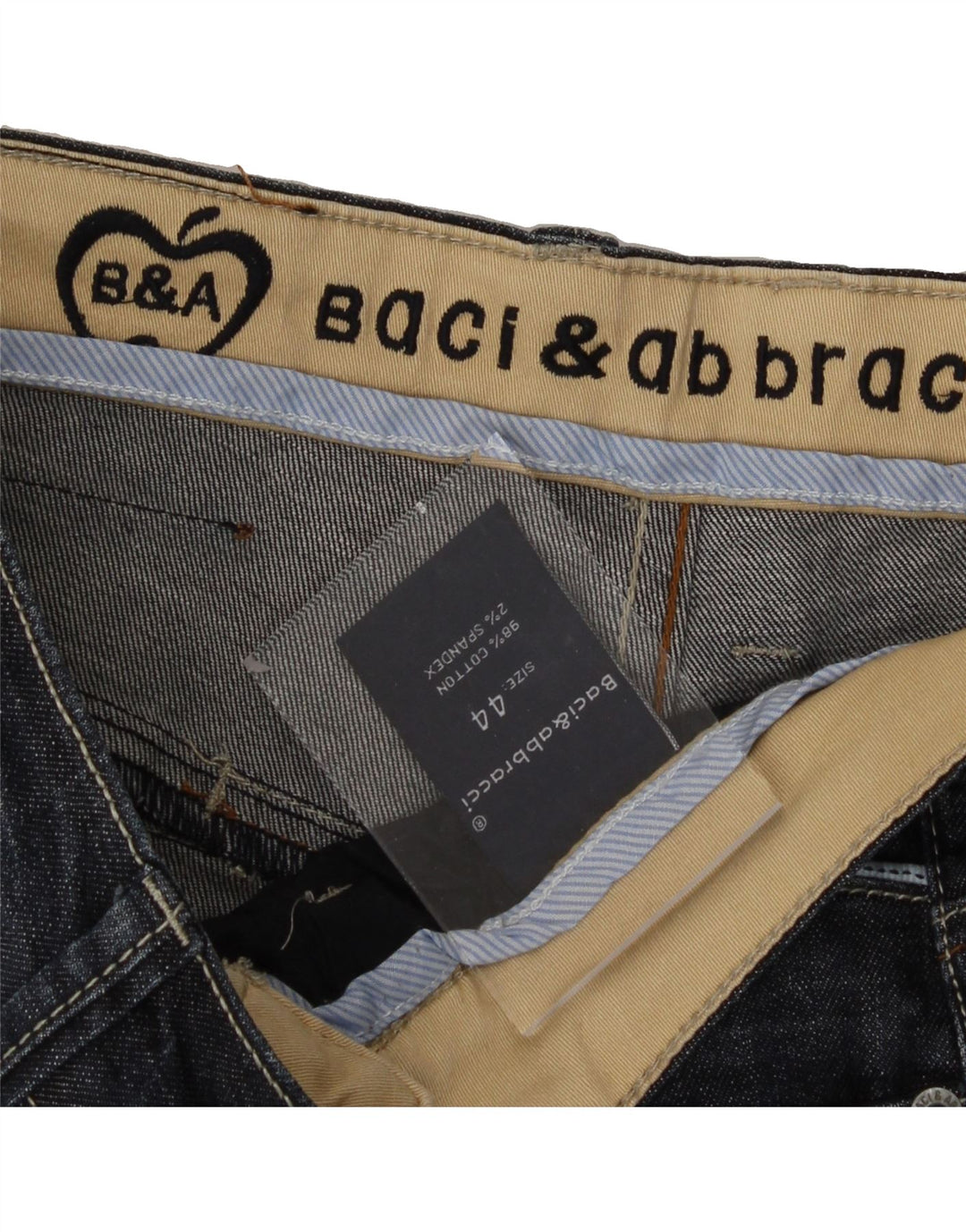 BACI & ABBRACCI Womens Slim Jeans IT 44 Medium W30 L34 Blue Cotton Vintage BACI & ABBRACCI and Second-Hand BACI & ABBRACCI from Messina Hembry 