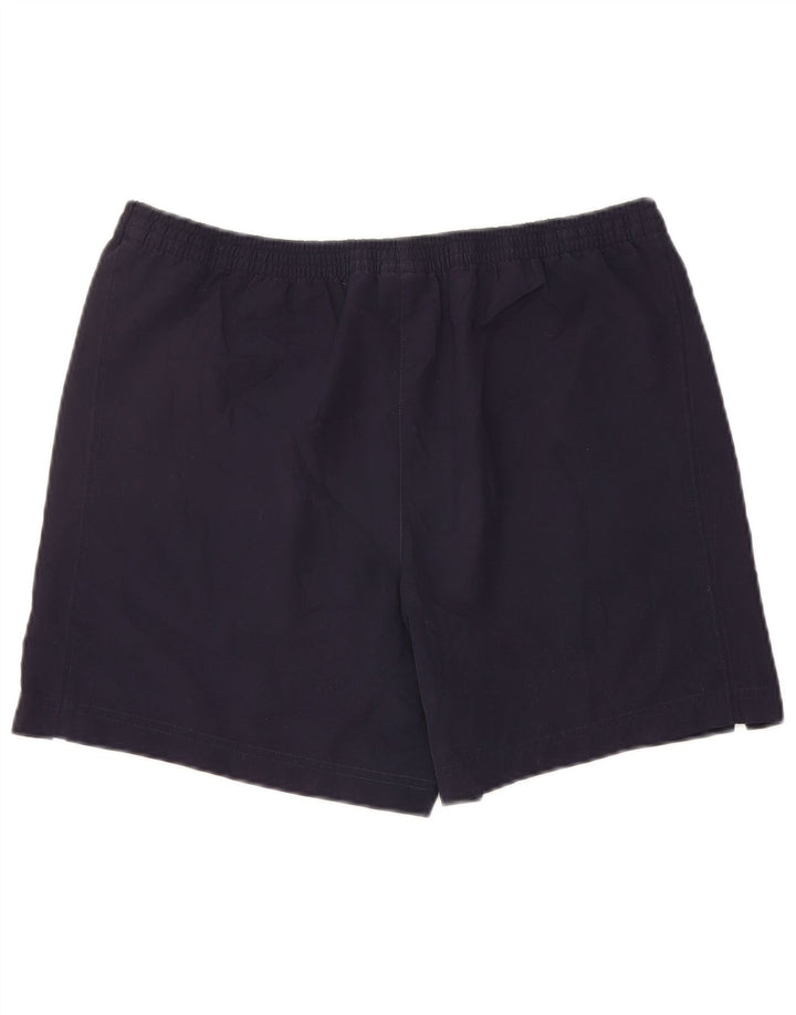 ADIDAS Womens Sport Shorts UK 12 Medium Navy Blue Polyester