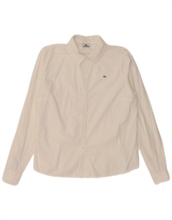 Lacoste Womens Shirt Size 44 Large White