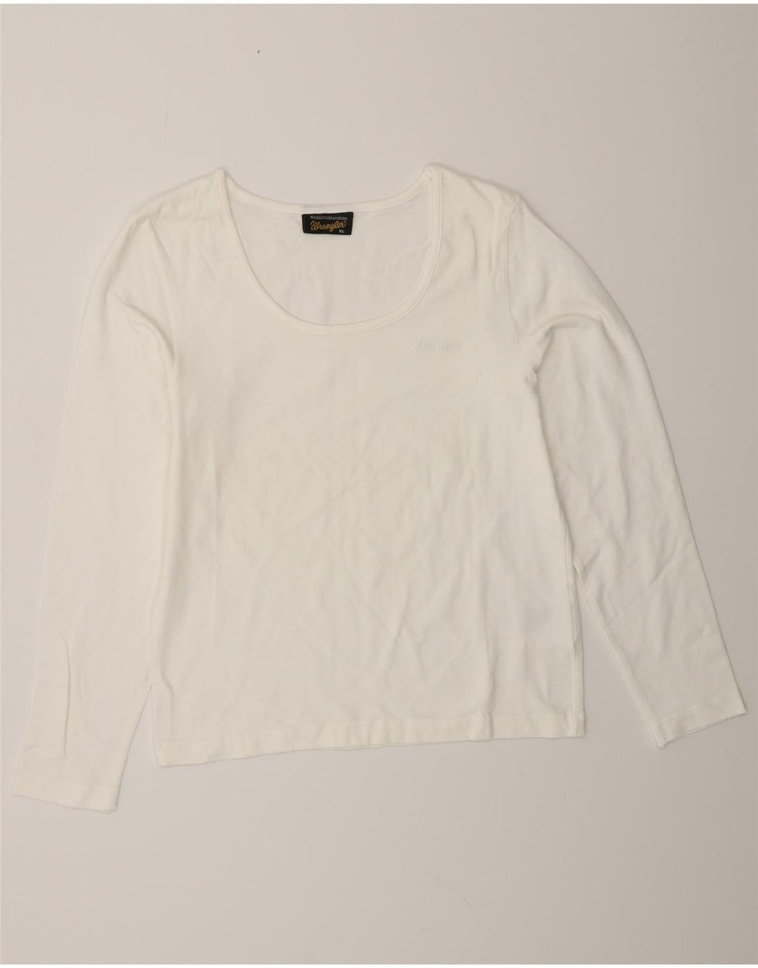WRANGLER Womens Top Long Sleeve UK 18 XL White Cotton