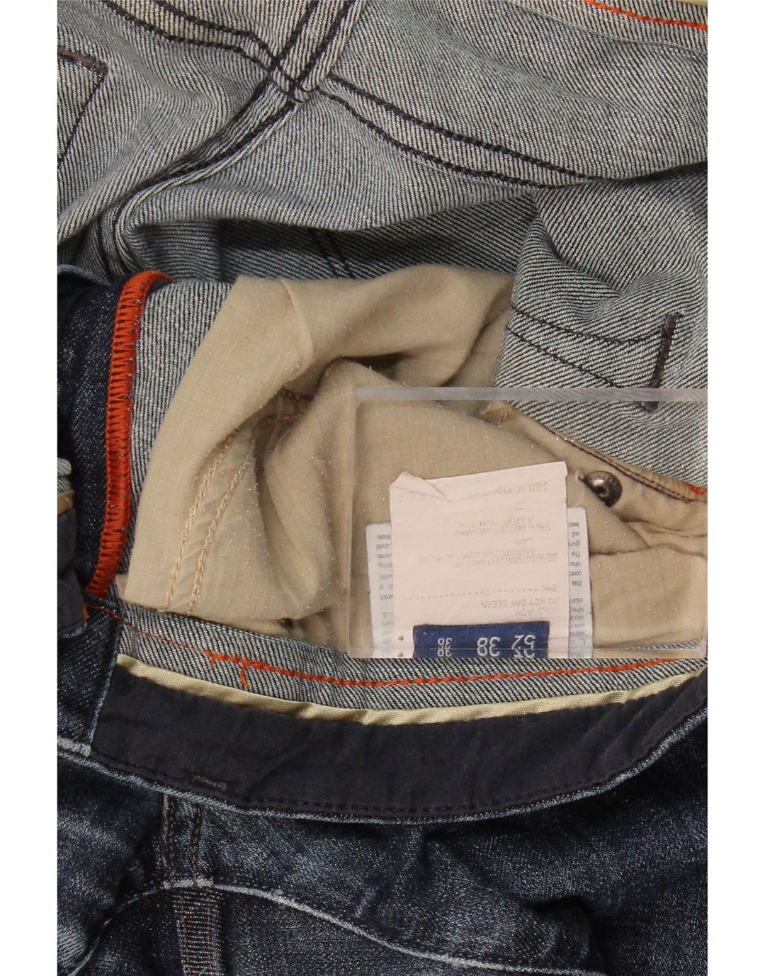 TRUSSARDI Mens Straight Jeans W36 L31  Blue Cotton