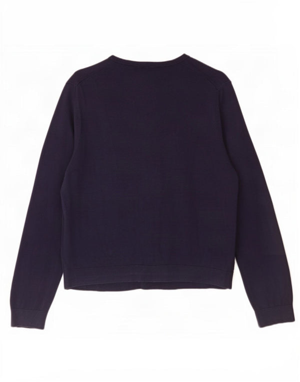 Gap Womens Cardigan Sweater UK 20 2XL Navy Blue Cotton