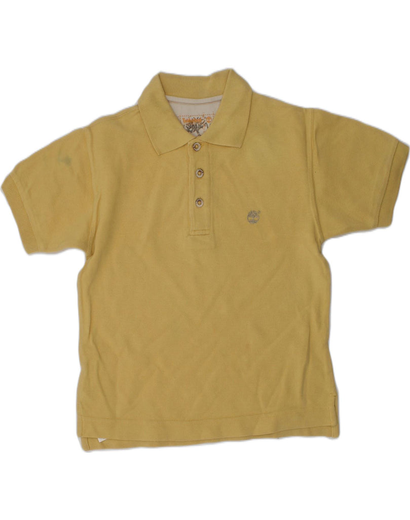 TIMBERLAND Boys Polo Shirt 4-5 Years Yellow Cotton | Vintage Timberland | Thrift | Second-Hand Timberland | Used Clothing | Messina Hembry 