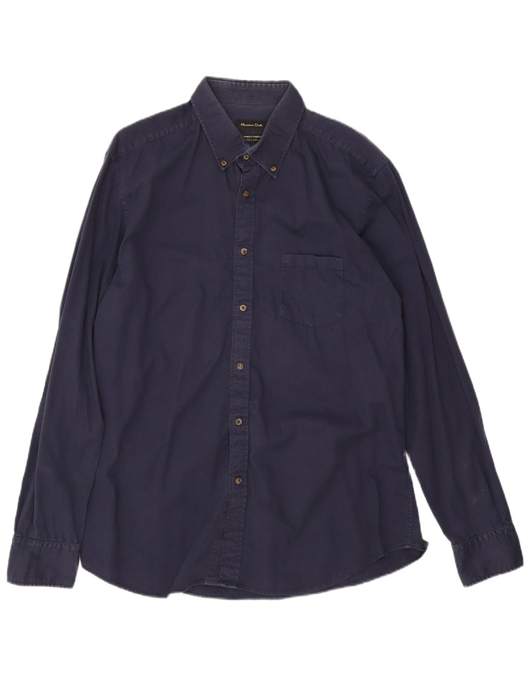 Massimo Dutti Mens Shirt XL Navy Blue