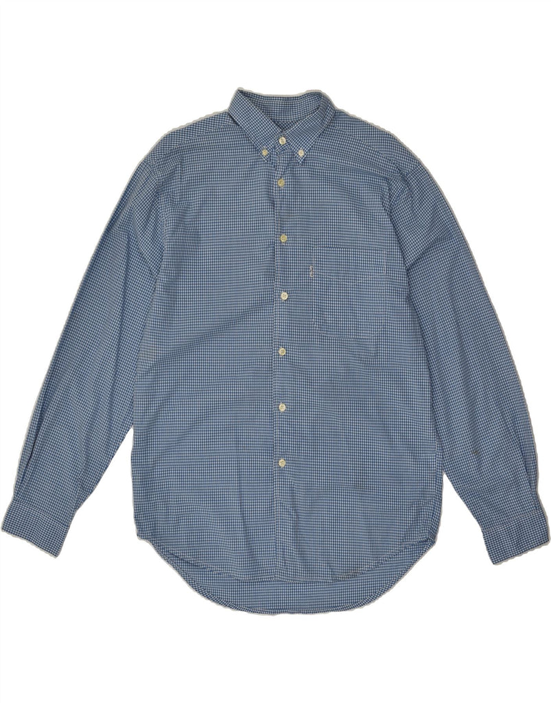 LEVI'S Mens Shirt Medium Blue Gingham Cotton | Vintage Levi's | Thrift | Second-Hand Levi's | Used Clothing | Messina Hembry 