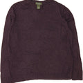 EDDIE BAUER Mens V-Neck Jumper Sweater Large Purple Cotton Vintage Eddie Bauer and Second-Hand Eddie Bauer from Messina Hembry 