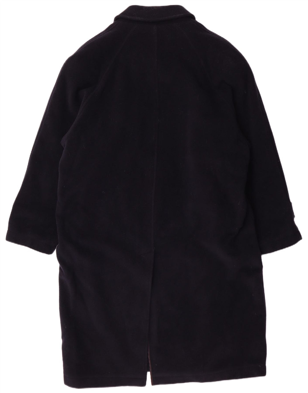 TRUSSARDI JEANS Mens Overcoat UK 42 XL Navy Blue Wool