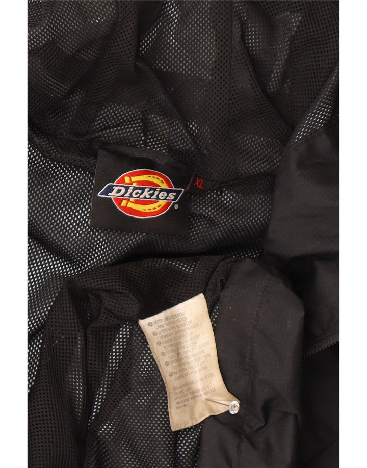 Dickies Mens Hooded Rain Jacket UK 42 XL Black Polyester