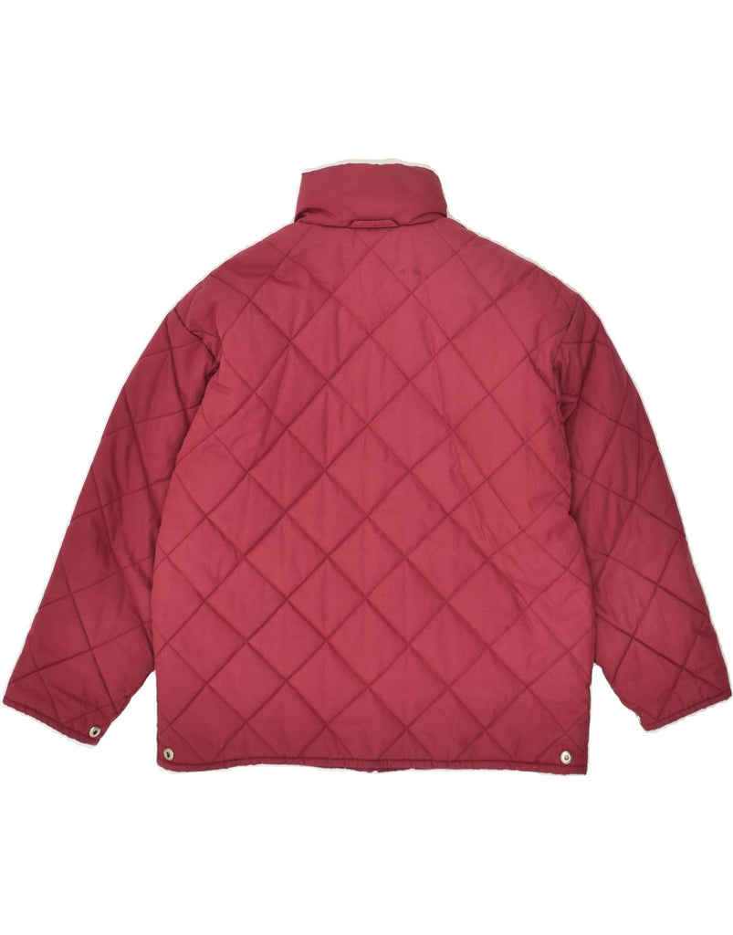 FILA Boys Quilted Jacket 7-8 Years Burgundy Cotton | Vintage Fila | Thrift | Second-Hand Fila | Used Clothing | Messina Hembry 