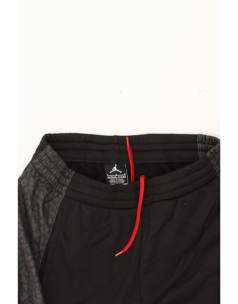 JORDAN Boys Tracksuit Trousers 12-13 Years Large Black Colourblock Vintage Jordan and Second-Hand Jordan from Messina Hembry 