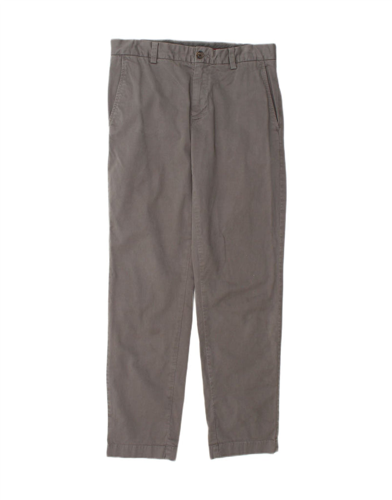 BROOKS BROTHERS Mens Straight Chino Trousers W31 L32 Grey Cotton Vintage Brooks Brothers and Second-Hand Brooks Brothers from Messina Hembry 