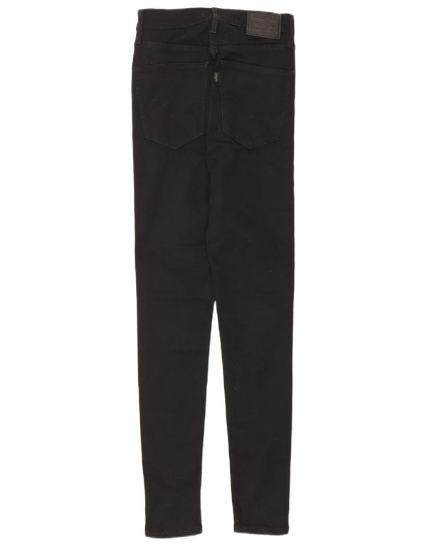 Levi's Womens Mile High Super Skinny Jeans W26 L30 Black Cotton