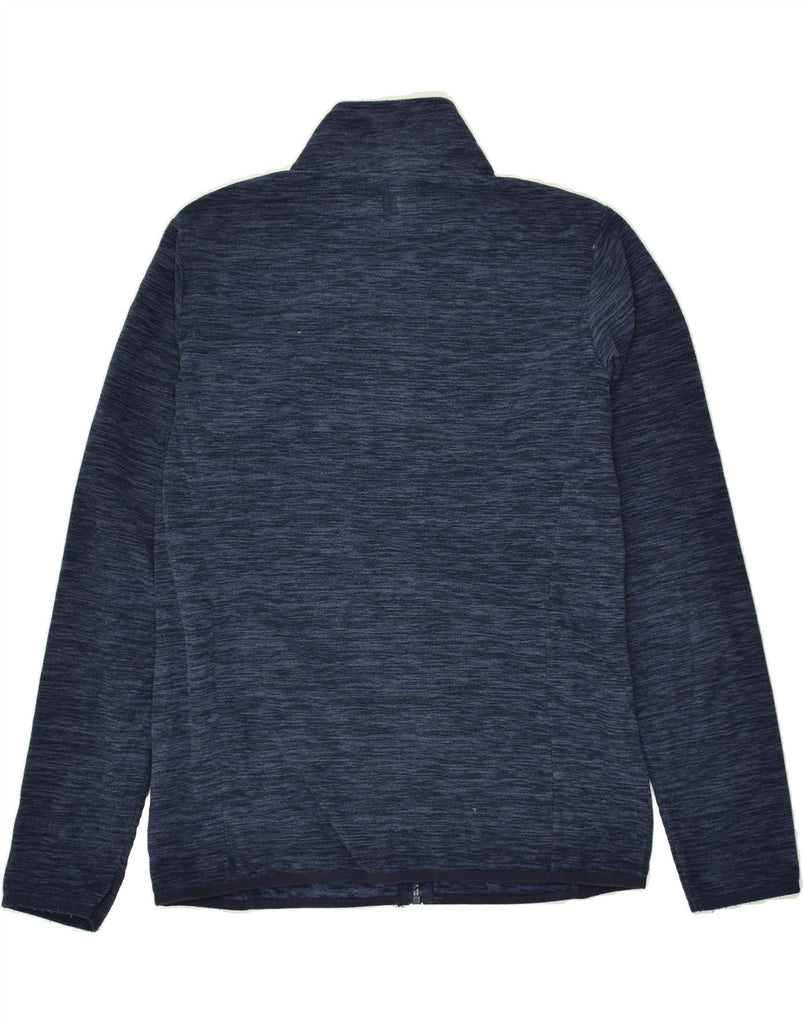 MOUNTAIN WAREHOUSE Womens Fleece Jacket UK 14 Large Navy Blue Flecked | Vintage Mountain Warehouse | Thrift | Second-Hand Mountain Warehouse | Used Clothing | Messina Hembry 