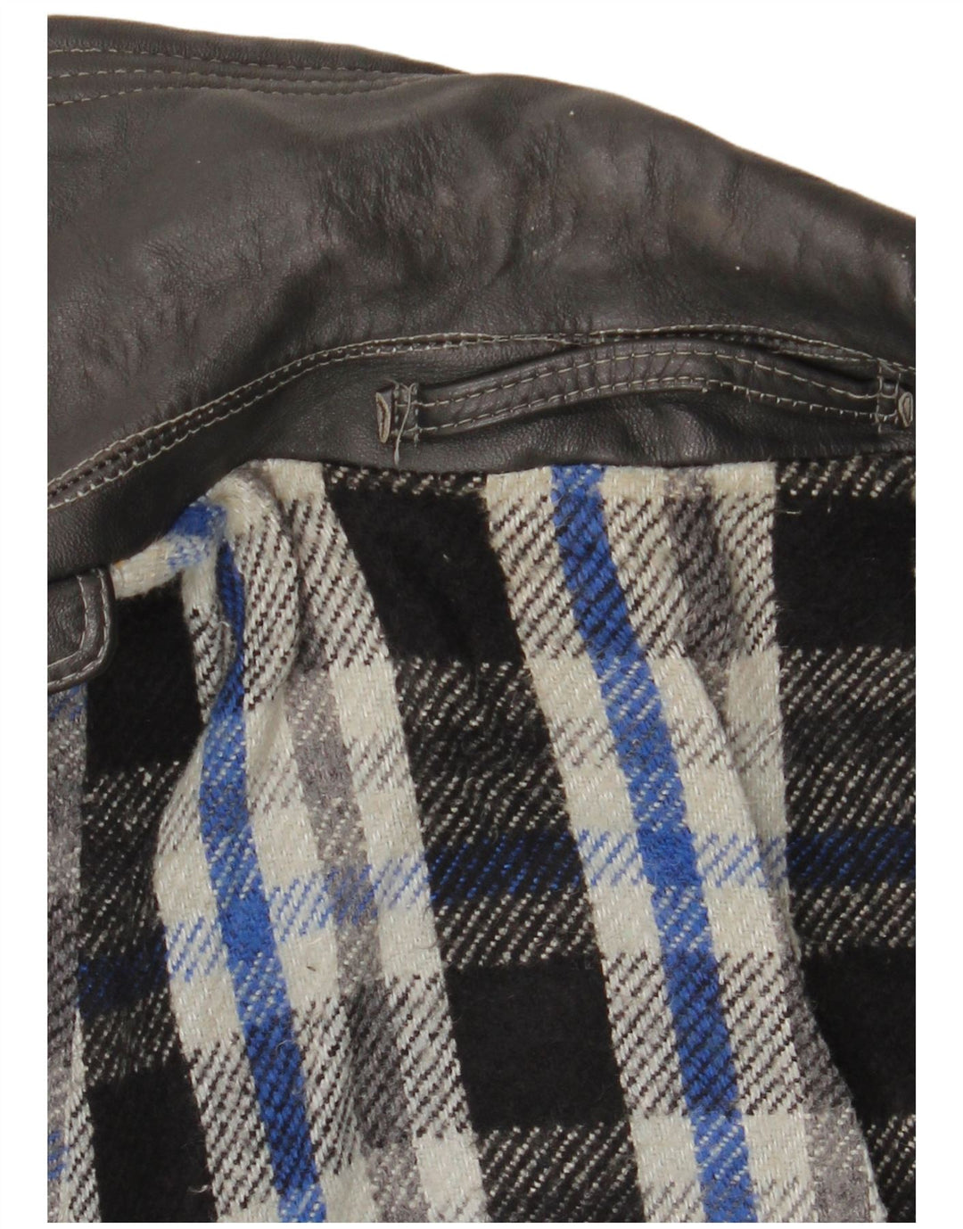 VINTAGE Mens Leather Trench Coat UK 38 Medium Black Leather