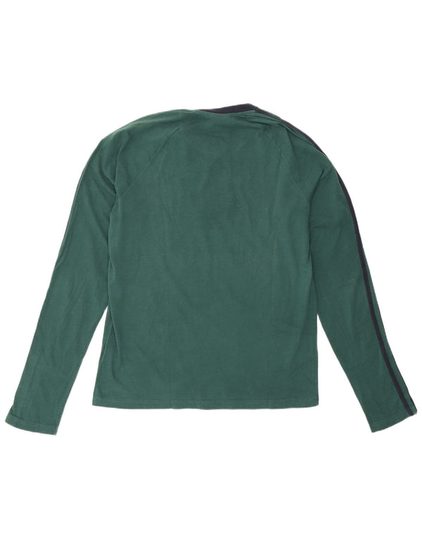 Converse Mens Graphic Top Long Sleeve Large Green Cotton