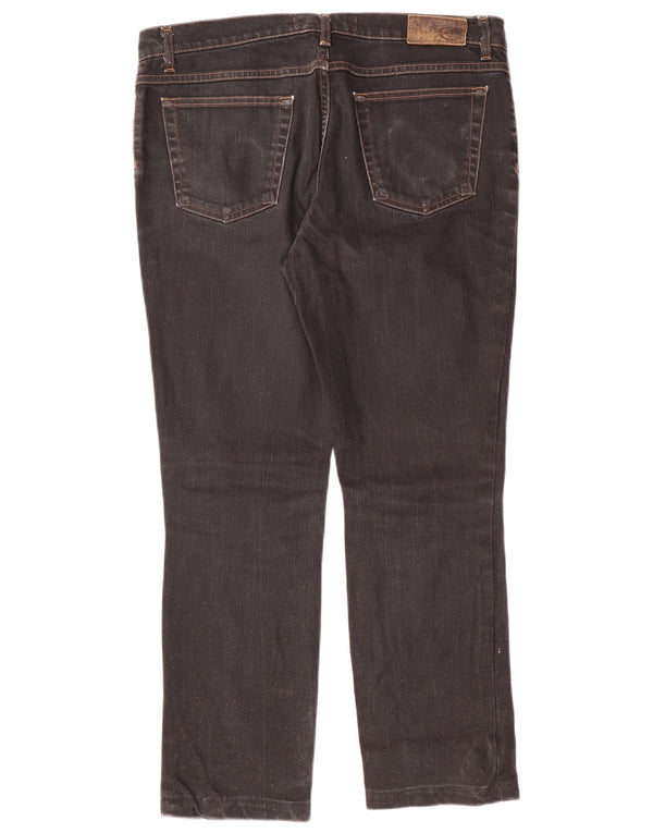 JUST CAVALLI Womens Straight Jeans W34 L27  Black Cotton