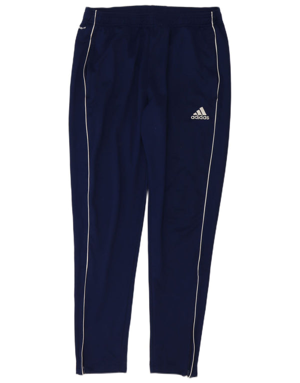 ADIDAS Mens Aeroready Tracksuit Trousers Large  Navy Blue Polyester