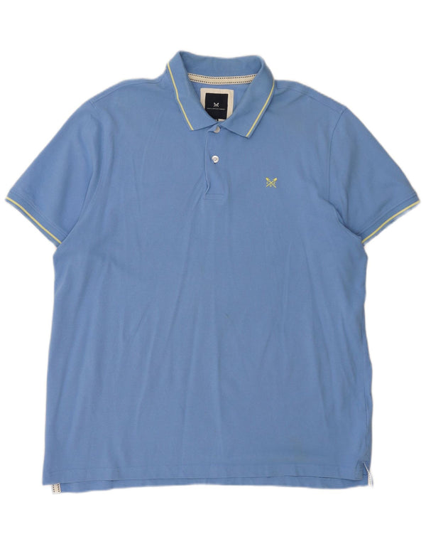 Crew Clothing Mens Polo Shirt 2XL Blue Cotton