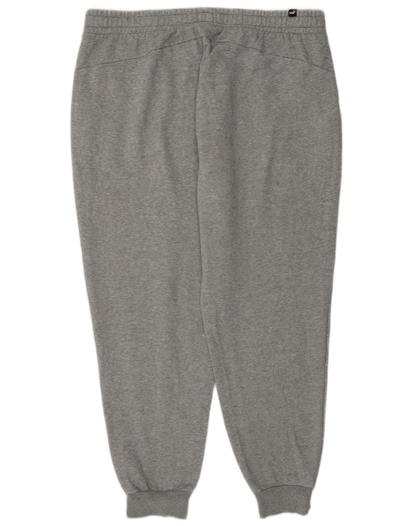 Puma Mens Tracksuit Trousers Joggers 2XL  Grey Flecked Cotton