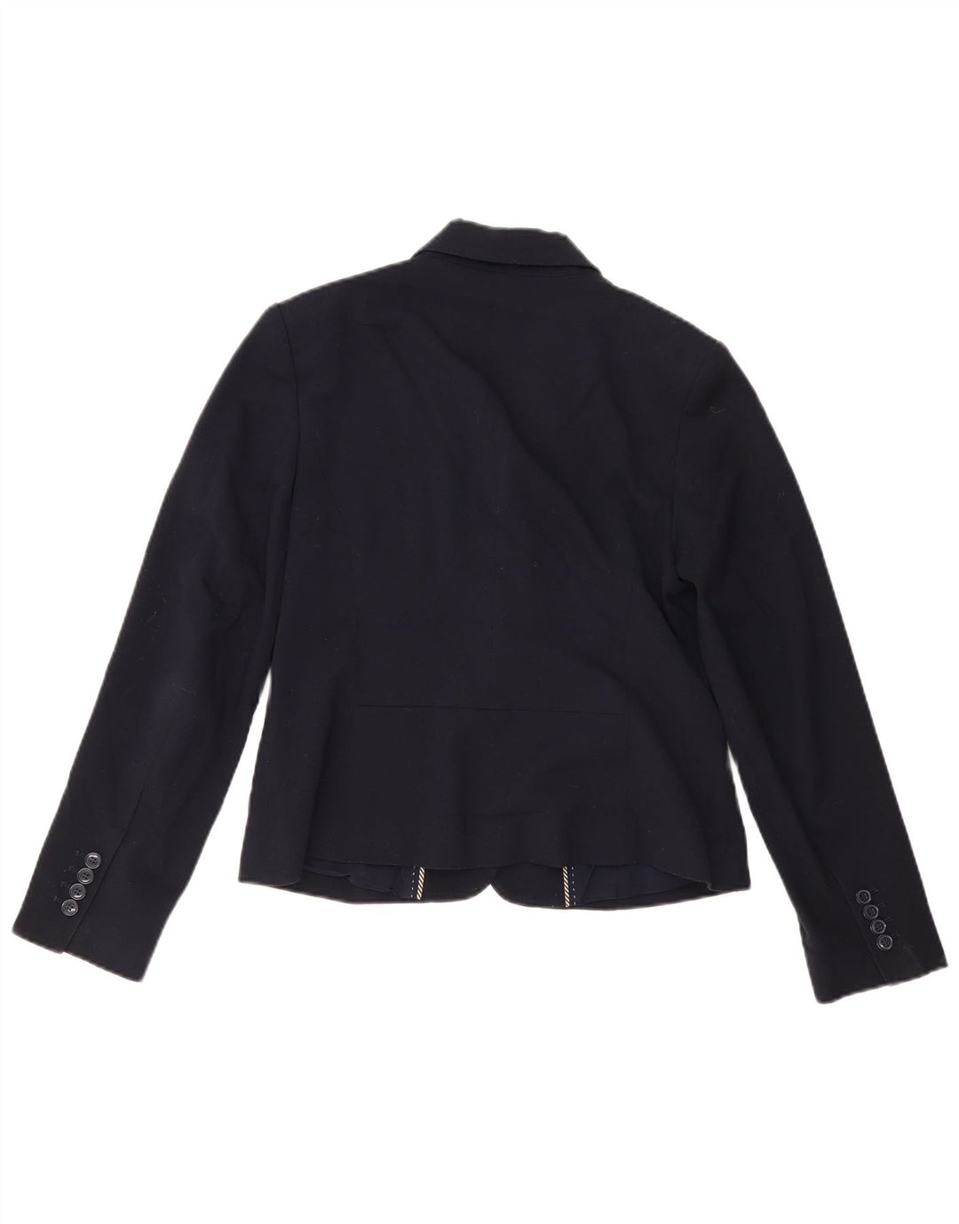 Marks & Spencer Womens 2 Button Blazer Jacket UK 12 Medium Navy Blue