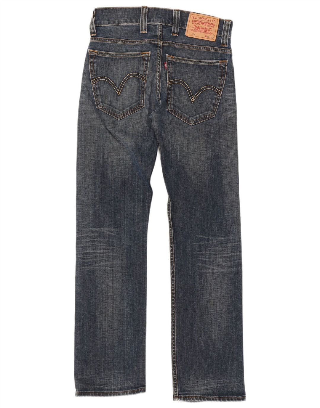 Levi's Womens 506 Standard Fit Straight Jeans W28 L32 Blue