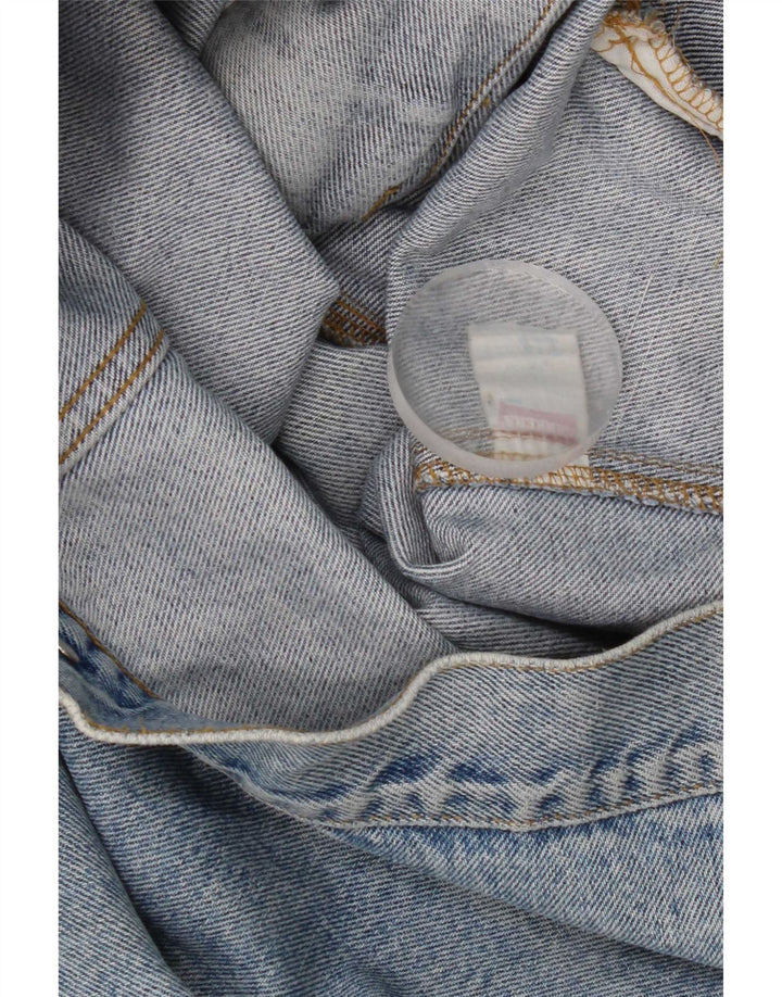 Carrera Mens Distressed Denim Jacket UK 36 Small Blue Cotton