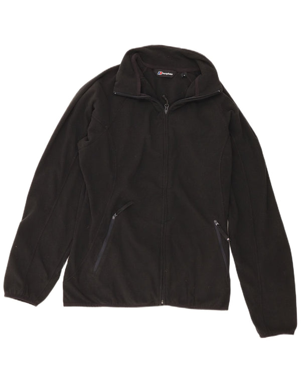 Berghaus Womens Fleece Jacket UK 16 Large Black Polyester