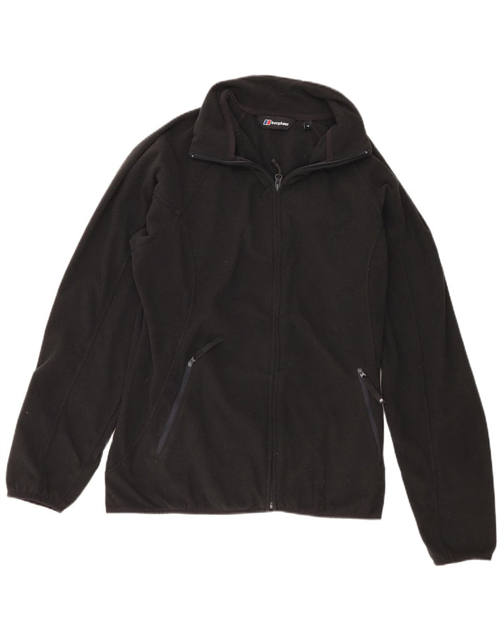 Berghaus Womens Fleece Jacket UK 16 Large Black Polyester