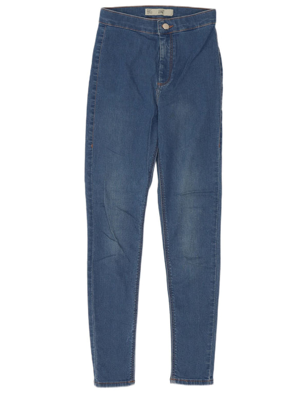 Topshop Womens Joni Skinny Jeans W26 L30 Blue Cotton
