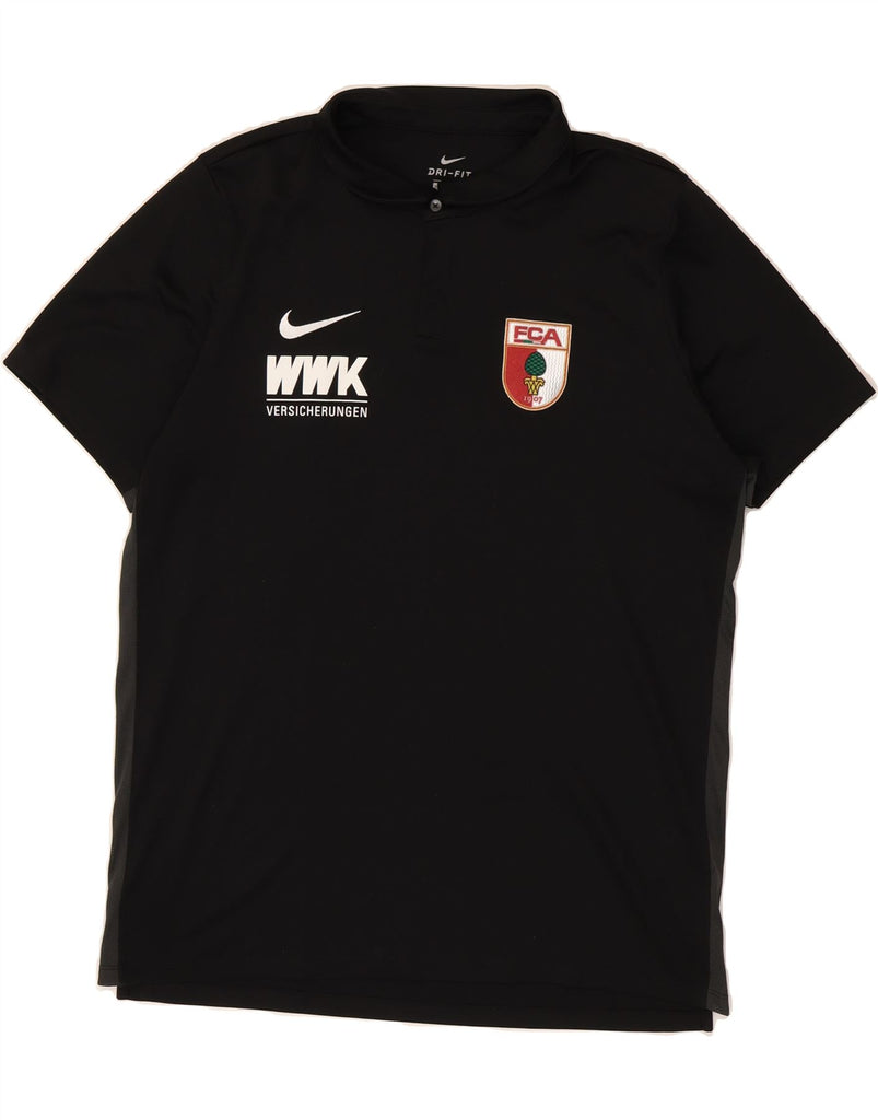 NIKE Mens FC Augsburg Graphic Polo Shirt XL Black Vintage Nike and Second-Hand Nike from Messina Hembry 