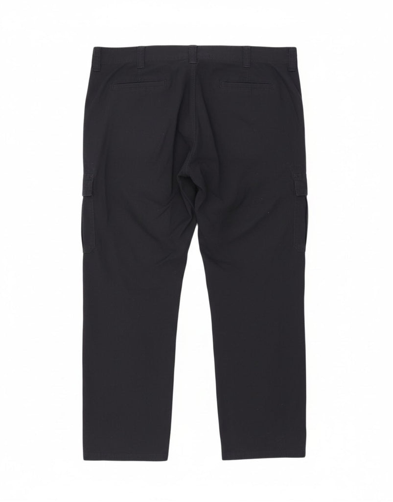 WRANGLER Mens Straight Cargo Trousers W42 L30 Navy Blue Cotton Vintage Wrangler and Second-Hand Wrangler from Messina Hembry 