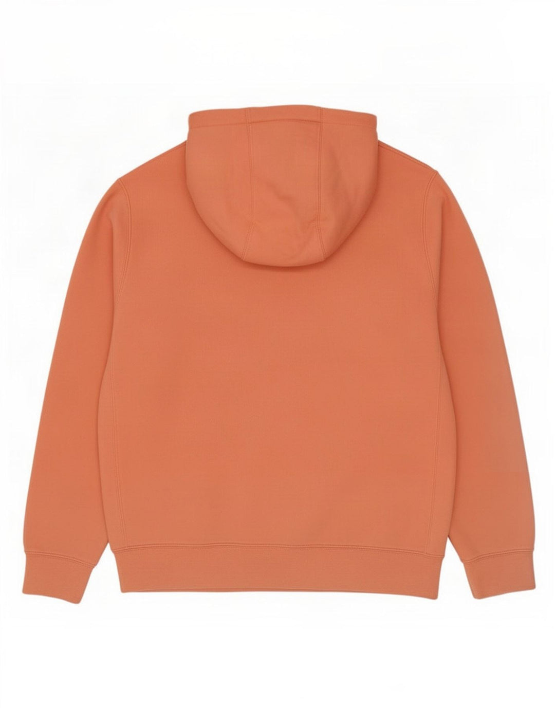 Nike Mens Hoodie Jumper Medium Orange Cotton