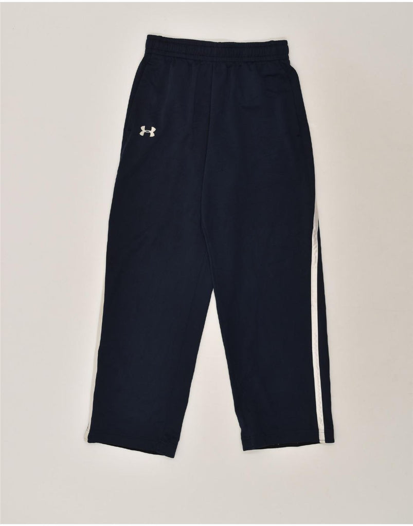 UNDER ARMOUR Mens Tracksuit Trousers Medium Navy Blue Polyester | Vintage Under Armour | Thrift | Second-Hand Under Armour | Used Clothing | Messina Hembry 