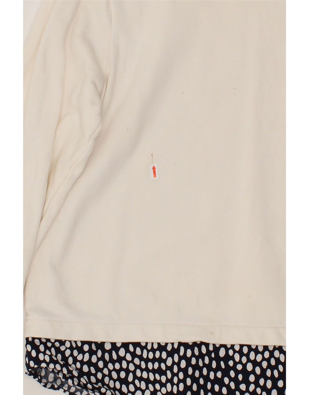 J. CREW Womens Sweatshirt Jumper UK 16 Large White Colourblock Cotton Vintage J. Crew and Second-Hand J. Crew from Messina Hembry 