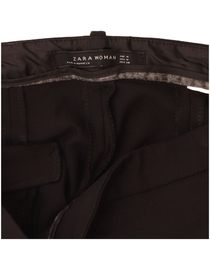 Zara Womens Slim Casual Trousers Medium W30 L27 Black
