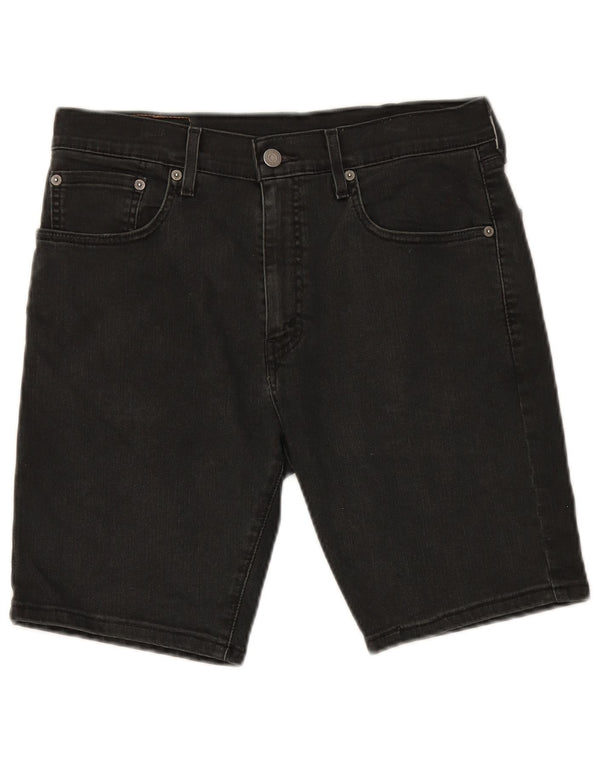LEVI'S Mens 412 Denim Shorts W31 Medium Black Cotton