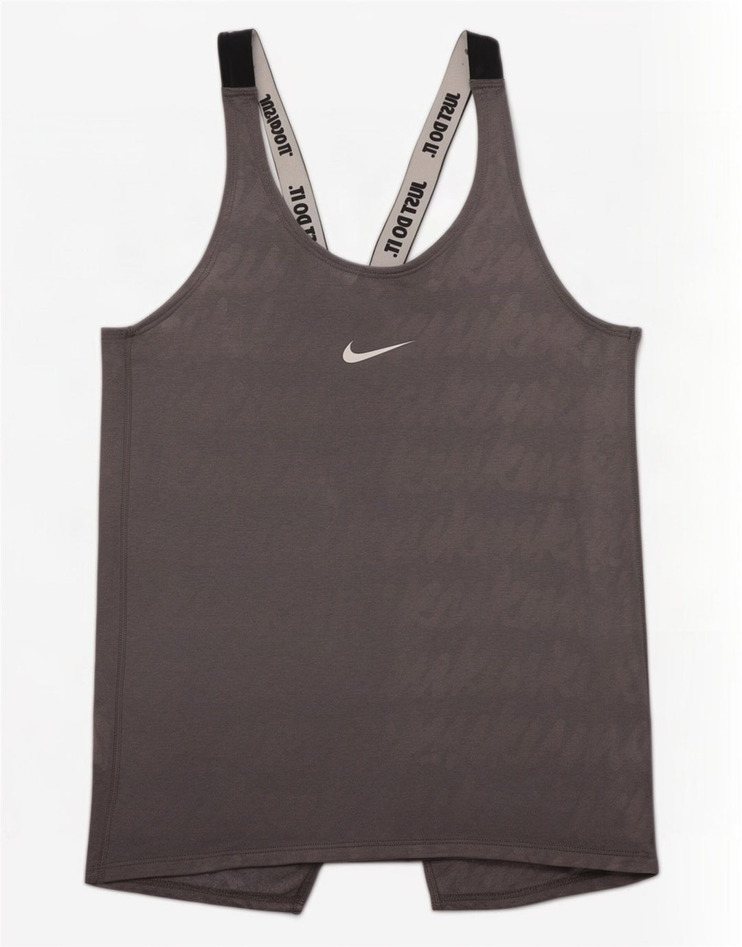 Nike Womens Dri Fit Graphic Vest Top UK 8 Small Grey Colourblock Polyester