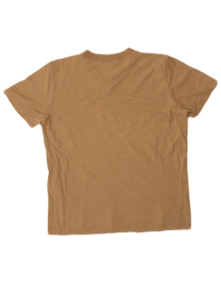 Armani Jeans Womens T-Shirt Top IT 44 Medium Beige Cotton