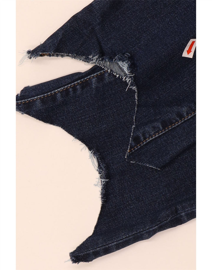 Levi's Womens 724 Crop High Rise Straight Jeans W28 L23 Blue