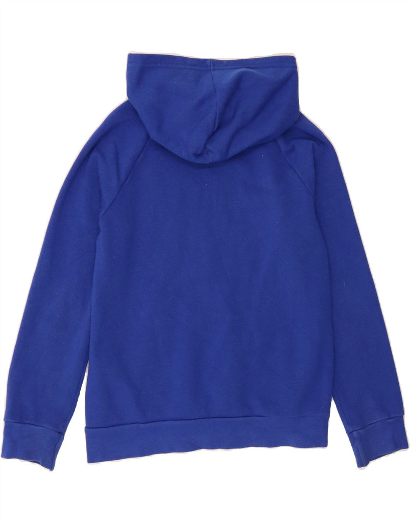 UNDER ARMOUR Boys Cold Gear Graphic Hoodie Jumper 9-10 Years Medium Blue Vintage Under Armour and Second-Hand Under Armour from Messina Hembry 