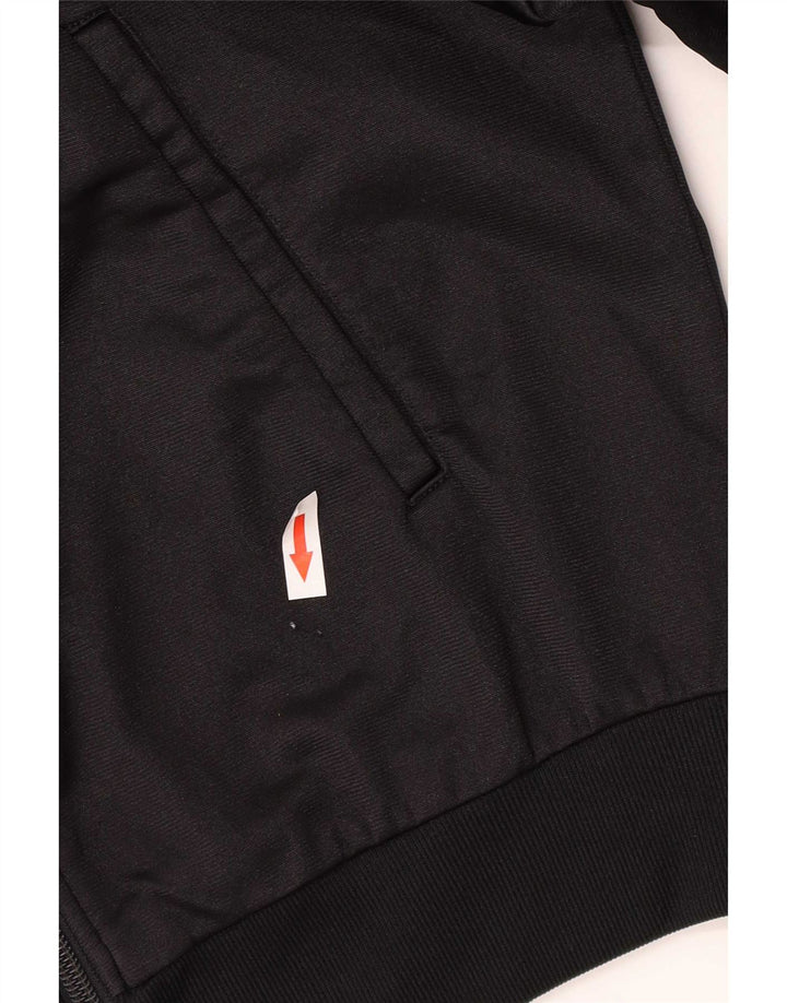 Asics Mens Graphic Tracksuit Top Jacket IT 46 Small Black Colourblock