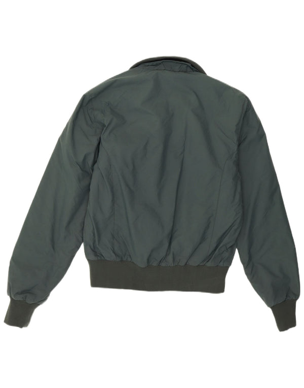 North Sails Mens Bomber Jacket UK 38 Medium Green Nylon