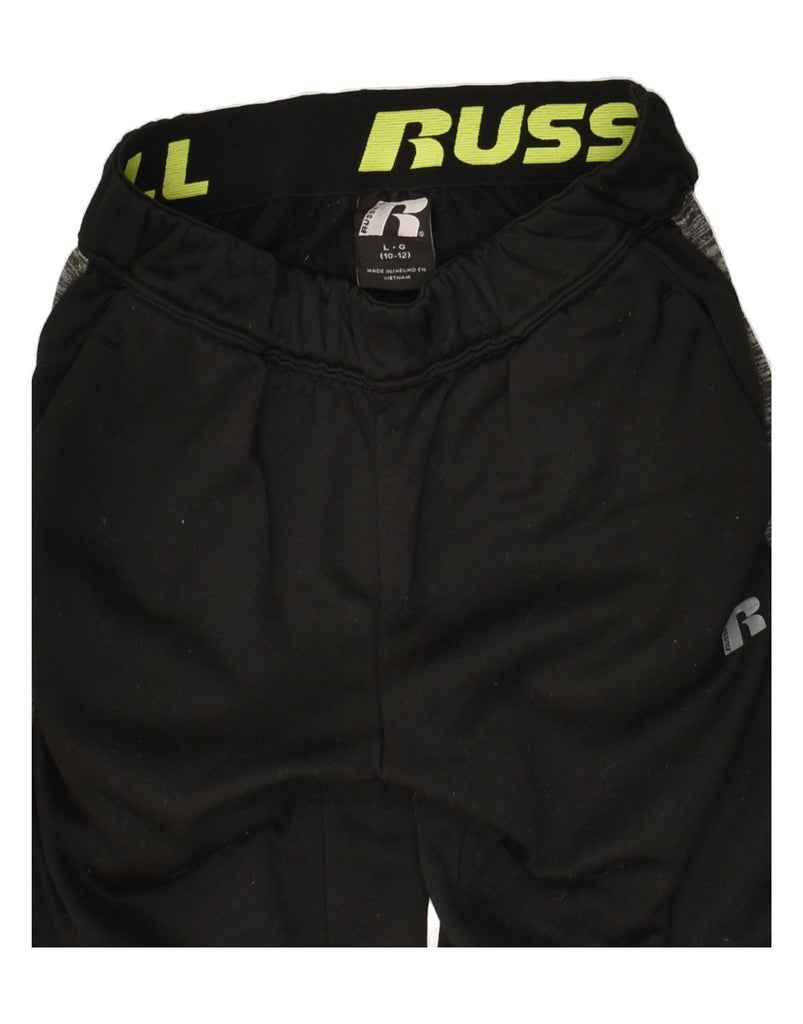 RUSSELL ATHLETIC Boys Tracksuit Trousers 10-11 Years Large  Black | Vintage Russell Athletic | Thrift | Second-Hand Russell Athletic | Used Clothing | Messina Hembry 