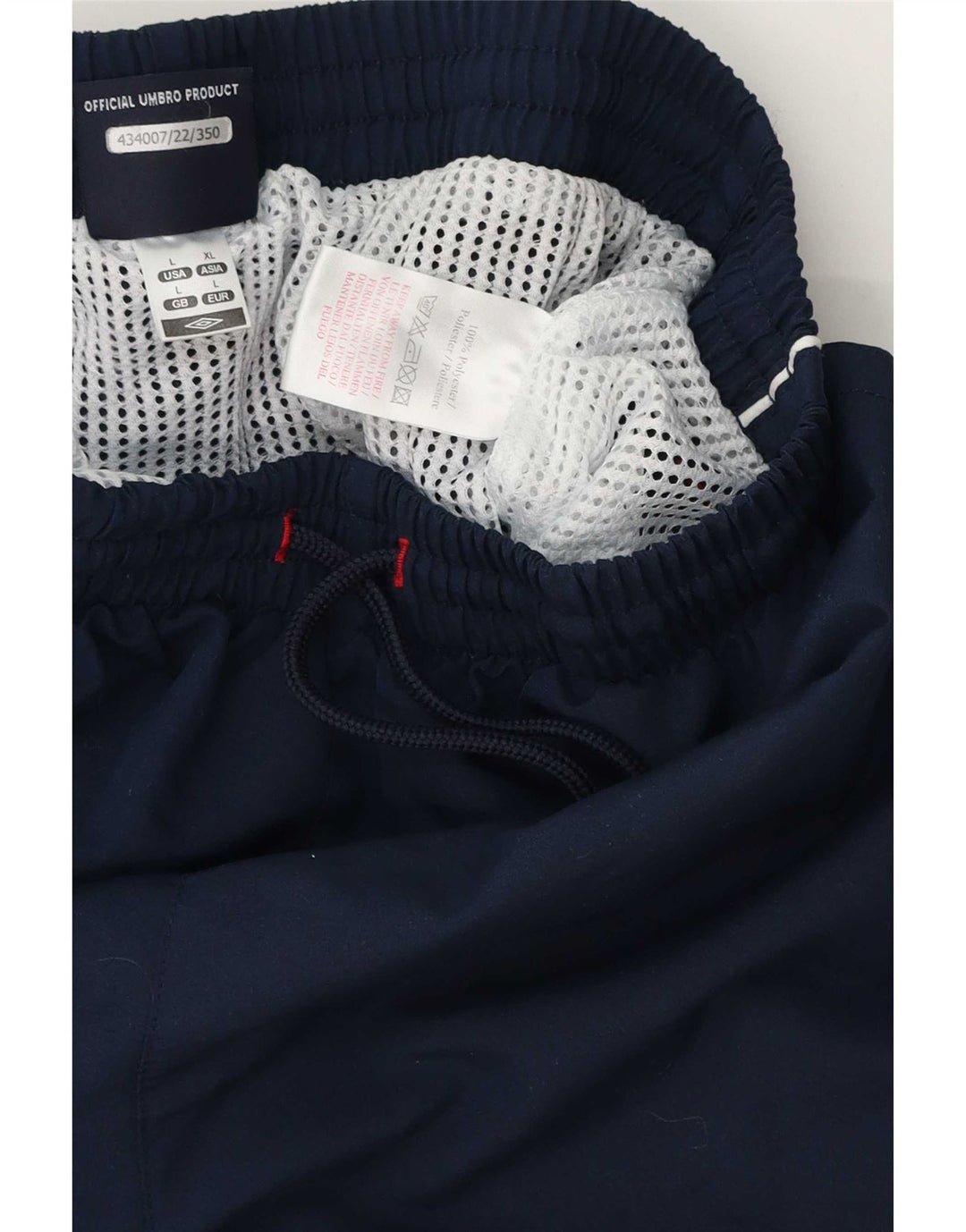 Umbro Mens Graphic Swimming Shorts Large Navy Blue Polyester