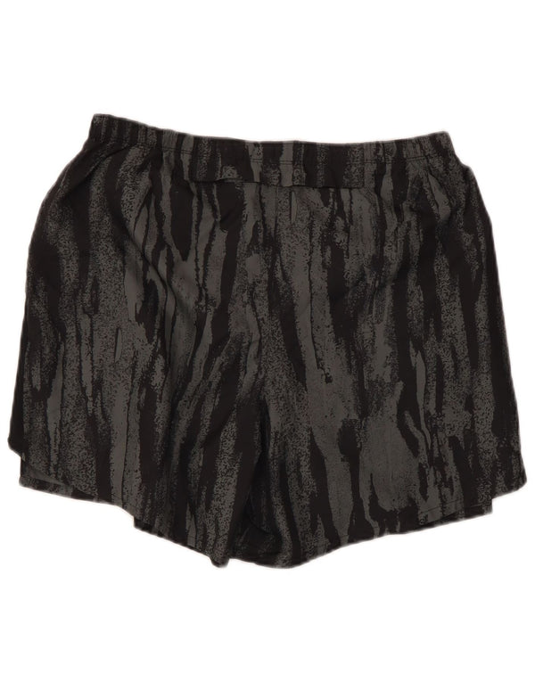 Nike Mens Dri Fit Abstract Pattern Sport Shorts Medium Black Polyester